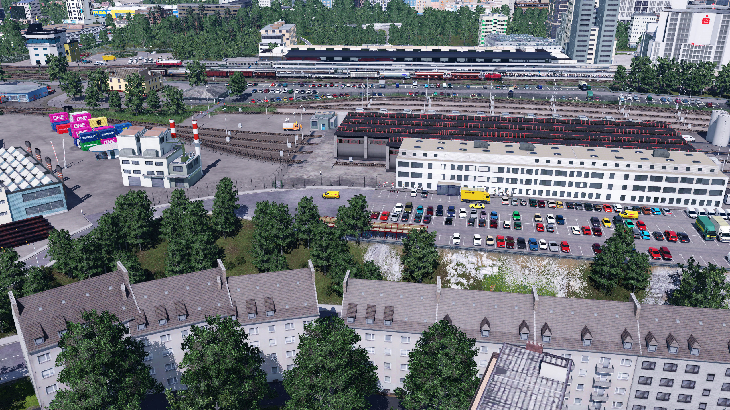 Bahnof Kempten mit Blick auf das Bw2