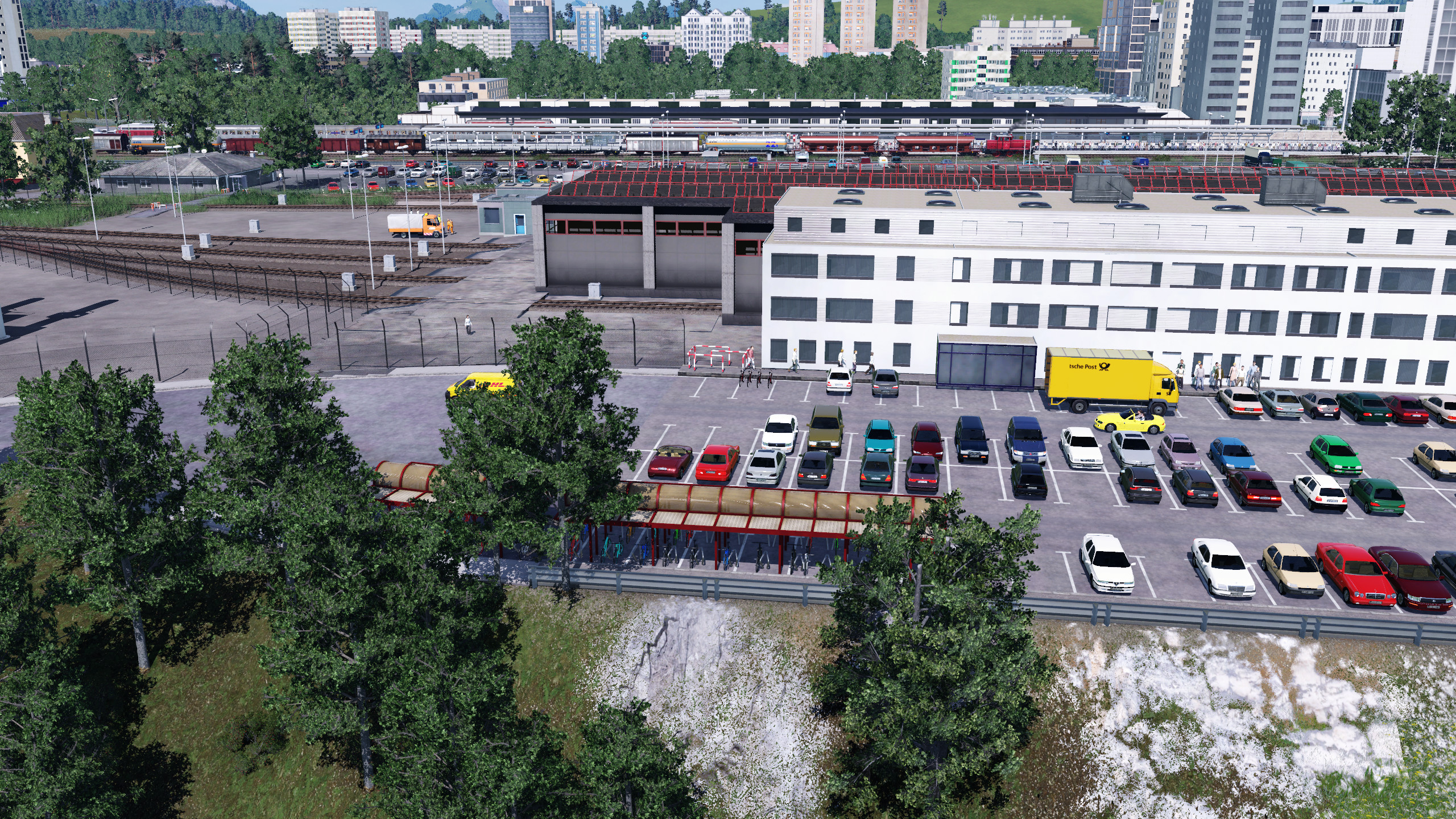 Bahnof Kempten mit Blick auf das Bw3