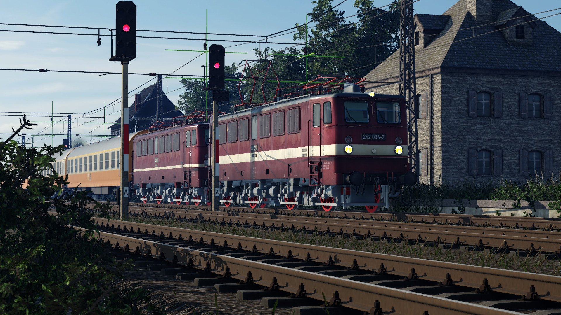 Sonderzug BR242 036-2 unterwegs...