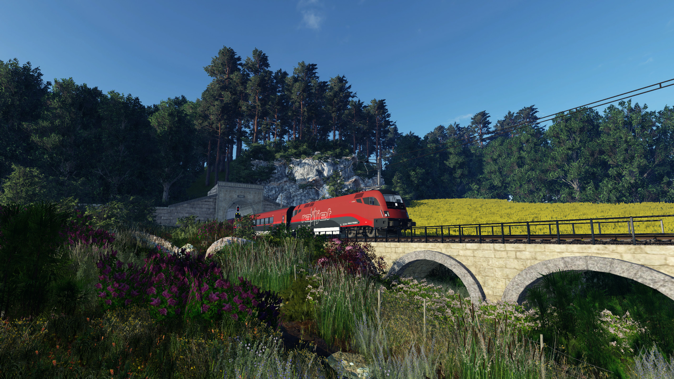 1116 201 mit einem Railjet in der Schweiz