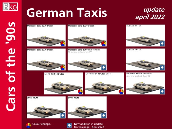Just uploaded - Update German taxis