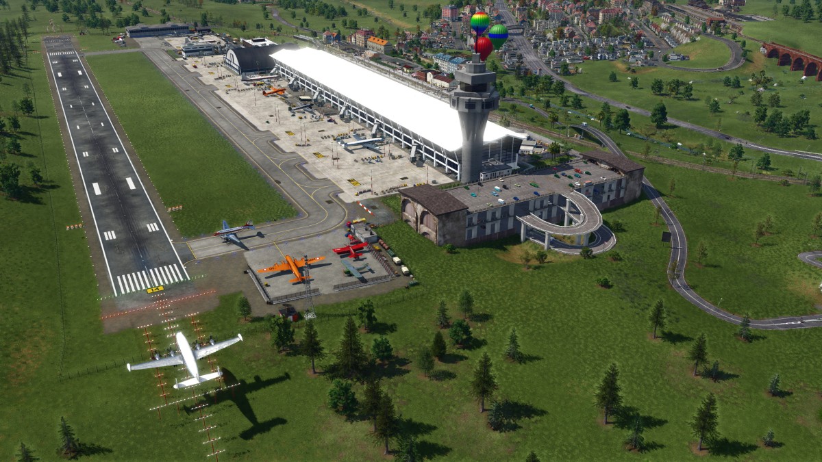 Liskeard Airport rebuilt in year 1954