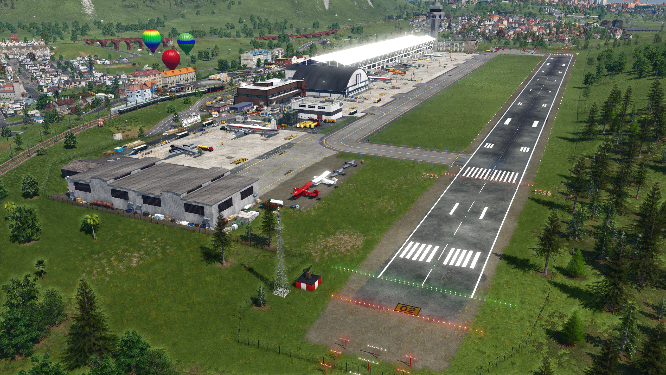 Liskeard Airport rebuilt in year 1954