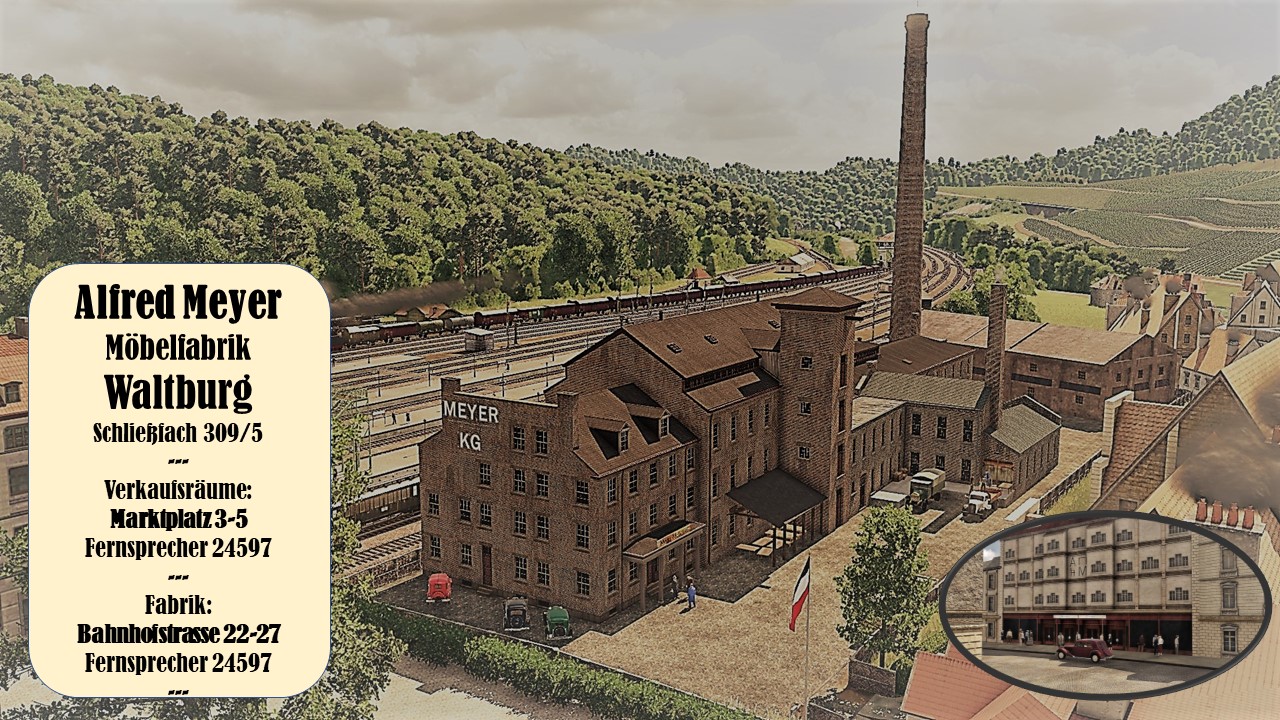 Alfred Meyer Möbelfabrik - Postkarte