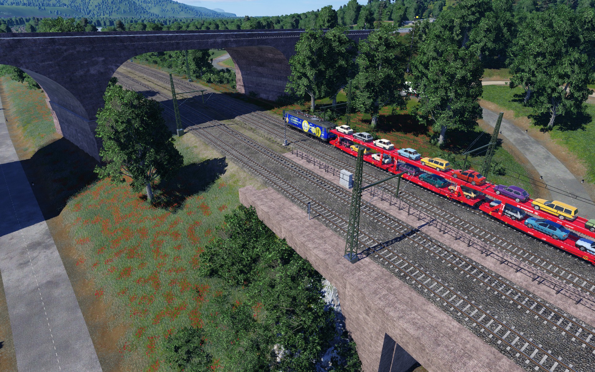 Impressionen von der Laartalbahn in ihrem 4-gleisigen Abschnitt