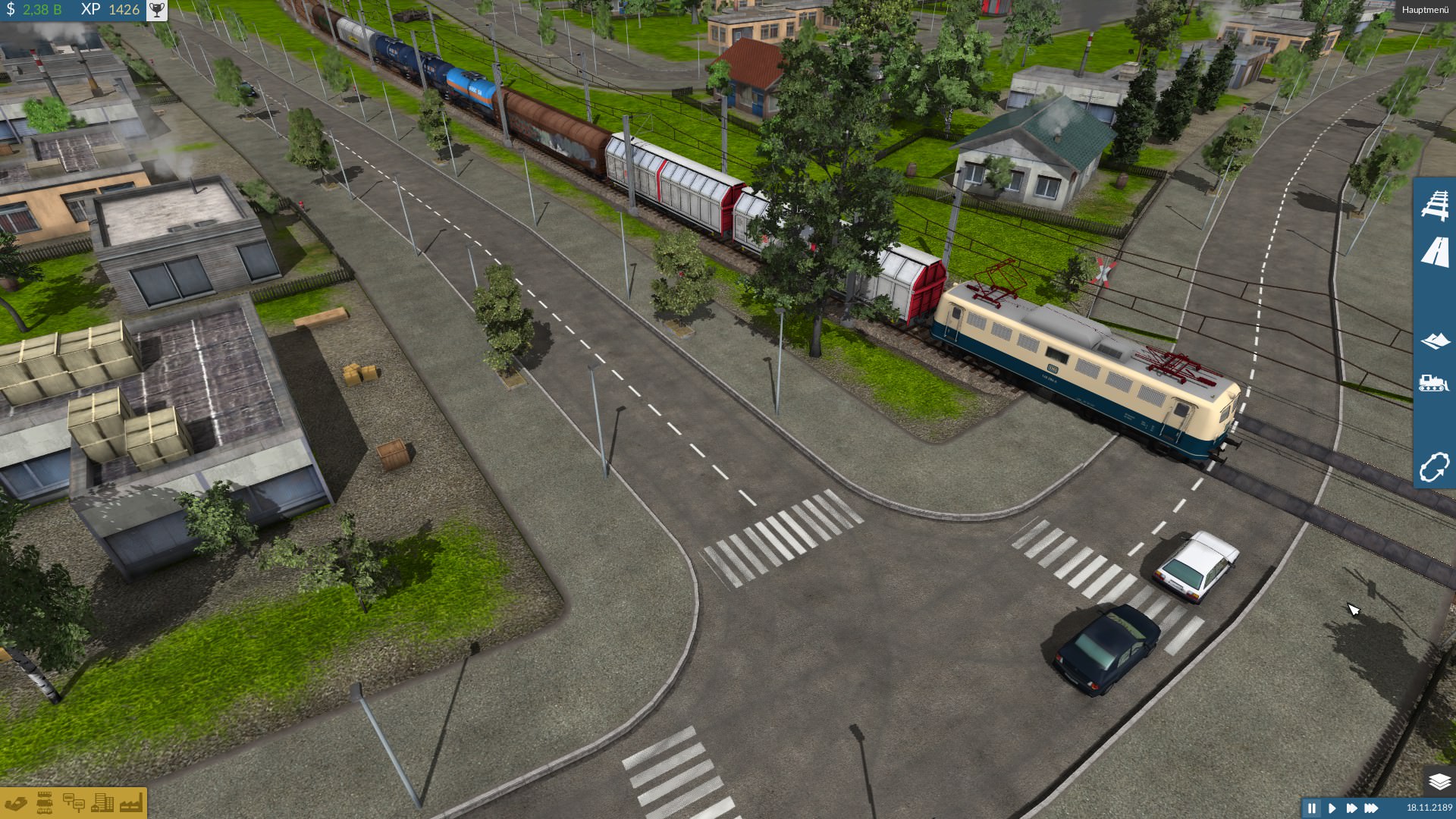 BR 140 kämpft sich durch die Vorstadt