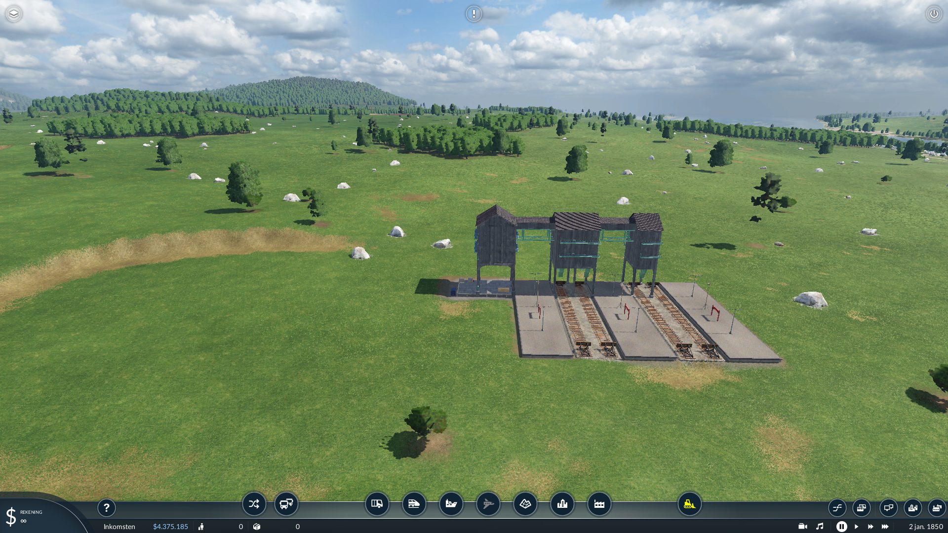side building loading