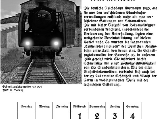 Reichsbahnkalender - Juni