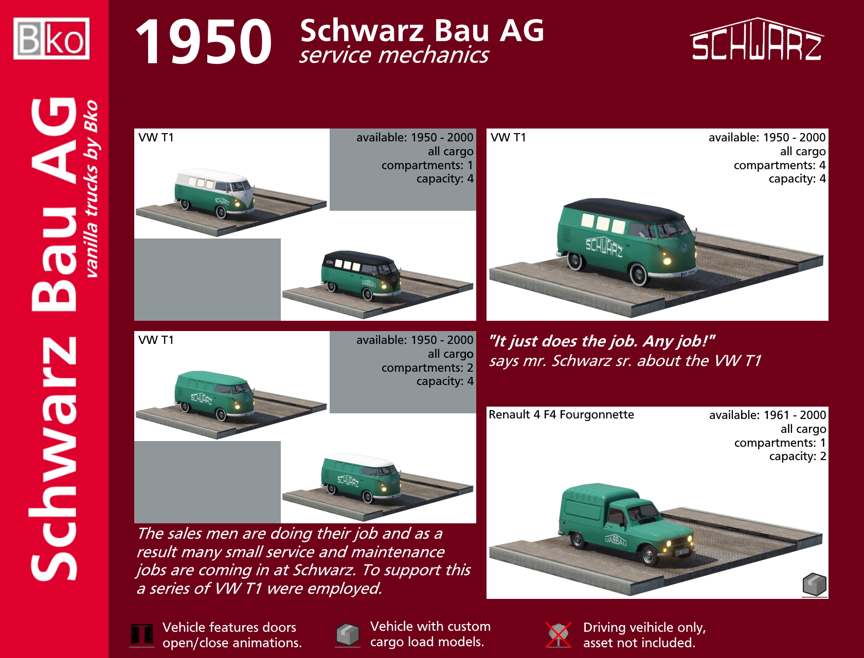 Schwarz Bau UG trucks Era I