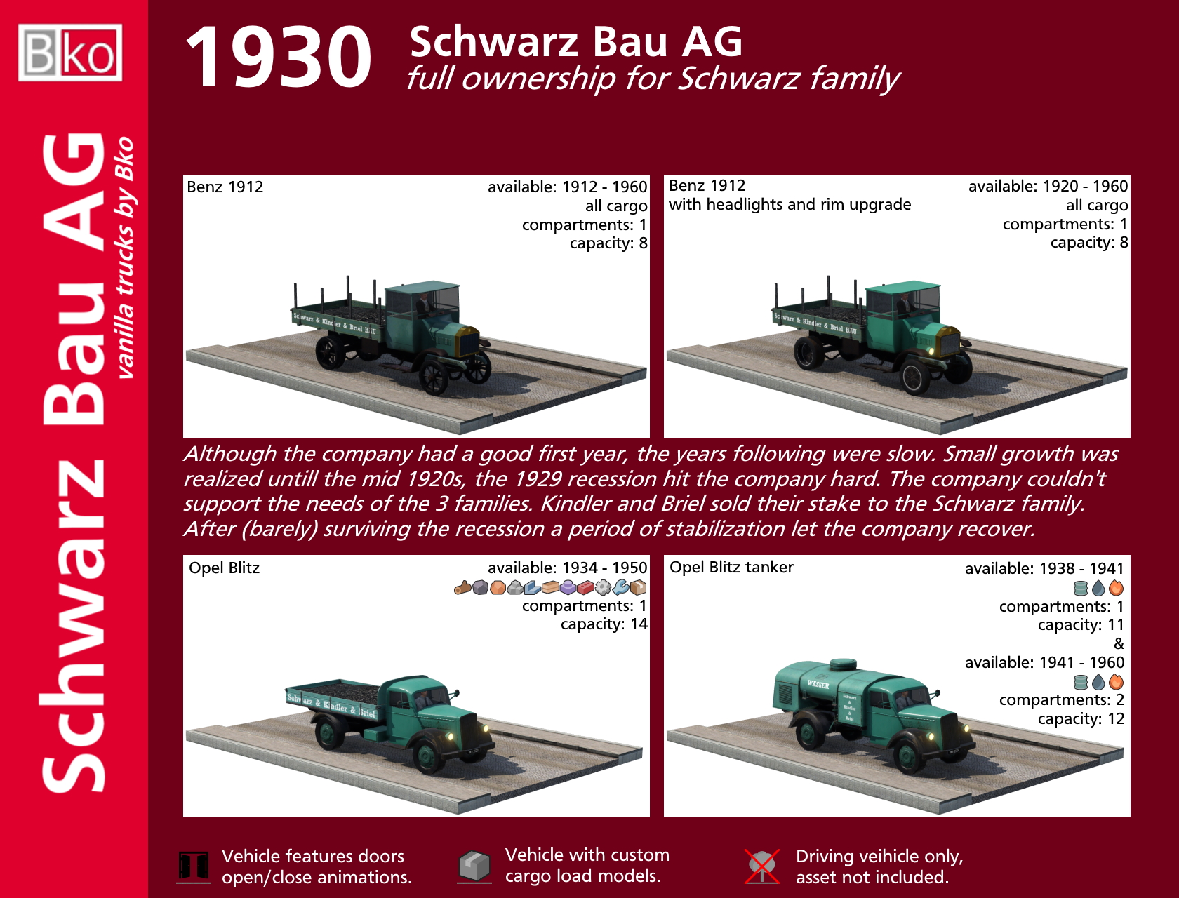 Schwarz Bau UG trucks Era I
