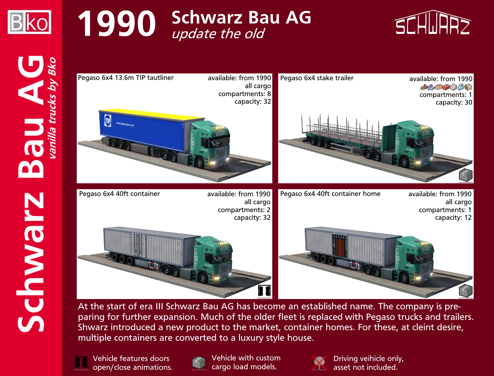 Schwarz Bau UG trucks Era III