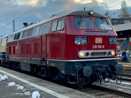 Die 218er hat sich 2021 verabschiedet von der Südbahn zwischen Ulm und Lindau