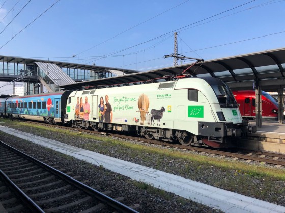 Railjet Spezial lackierung in Ulm
