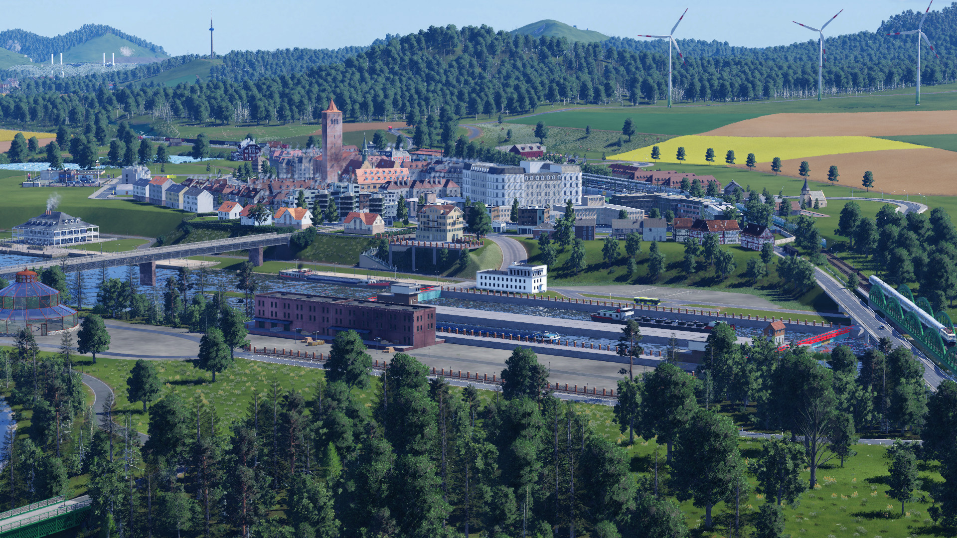 Schleuse & Kleinstadt