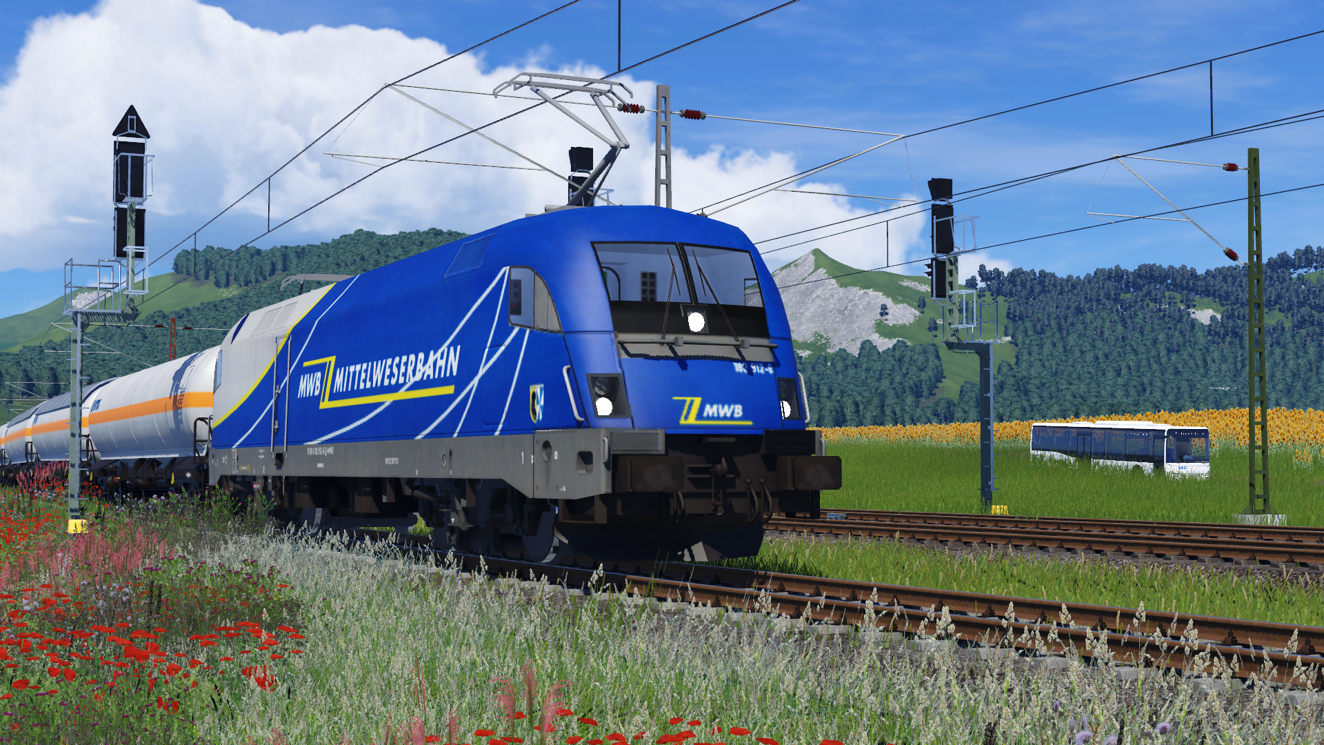 MWB Taurus in der Ausweichstelle Kleinfichtenheim