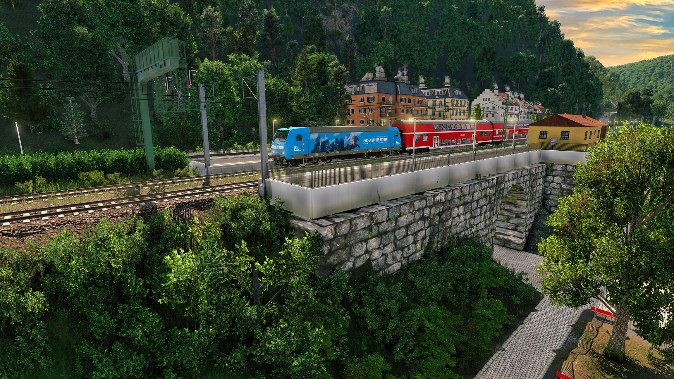 S1 der S-Bahn Dresden in Schöna (fiktiv)