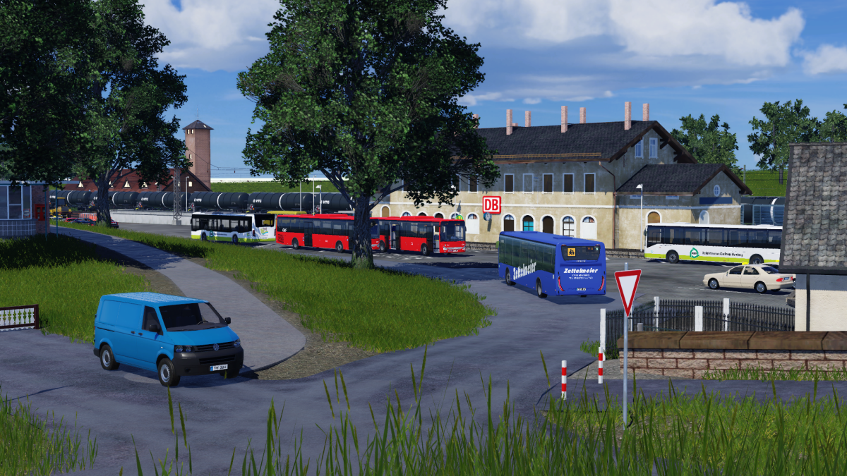 "Busbahnhof" am Bahnhof Hassfurt