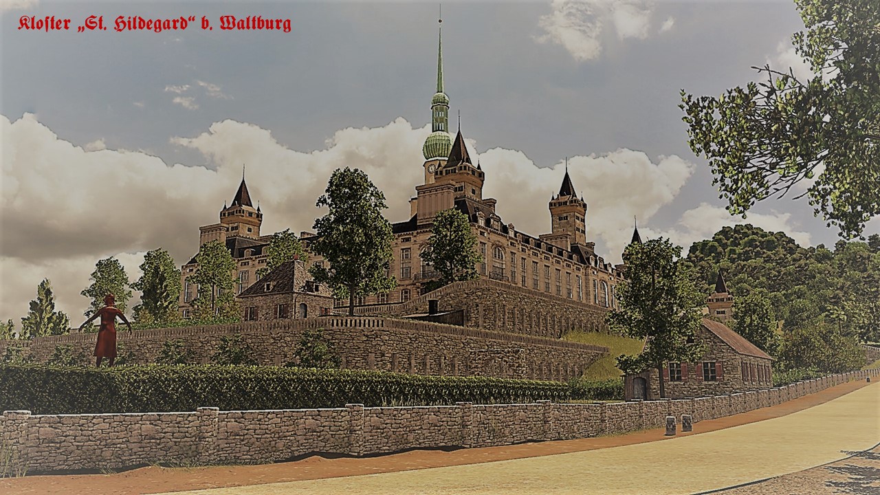 Kloster "St.Hildegard" bei Waltburg - Postkarten Stil