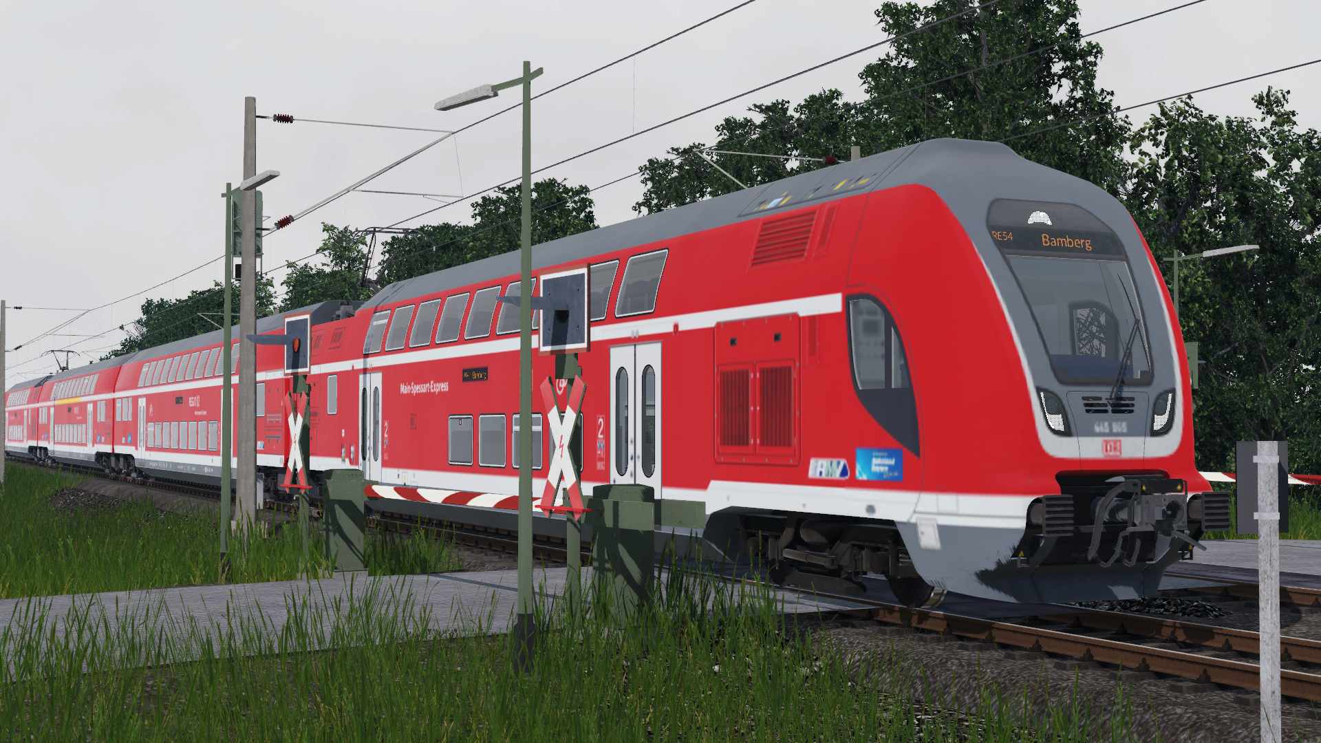 RE 54 nach Bamberg kurz nach Haßfurt