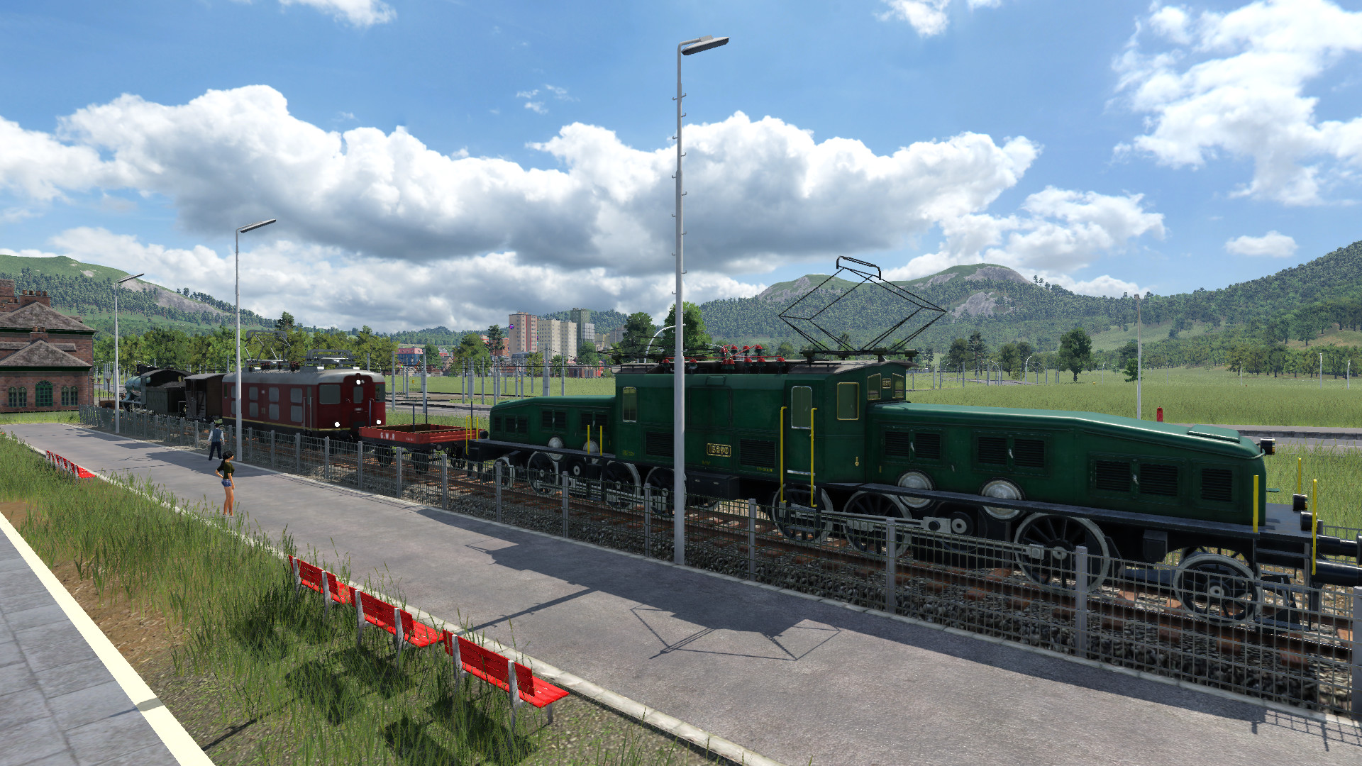 Museale Abstellung am Bahnhof