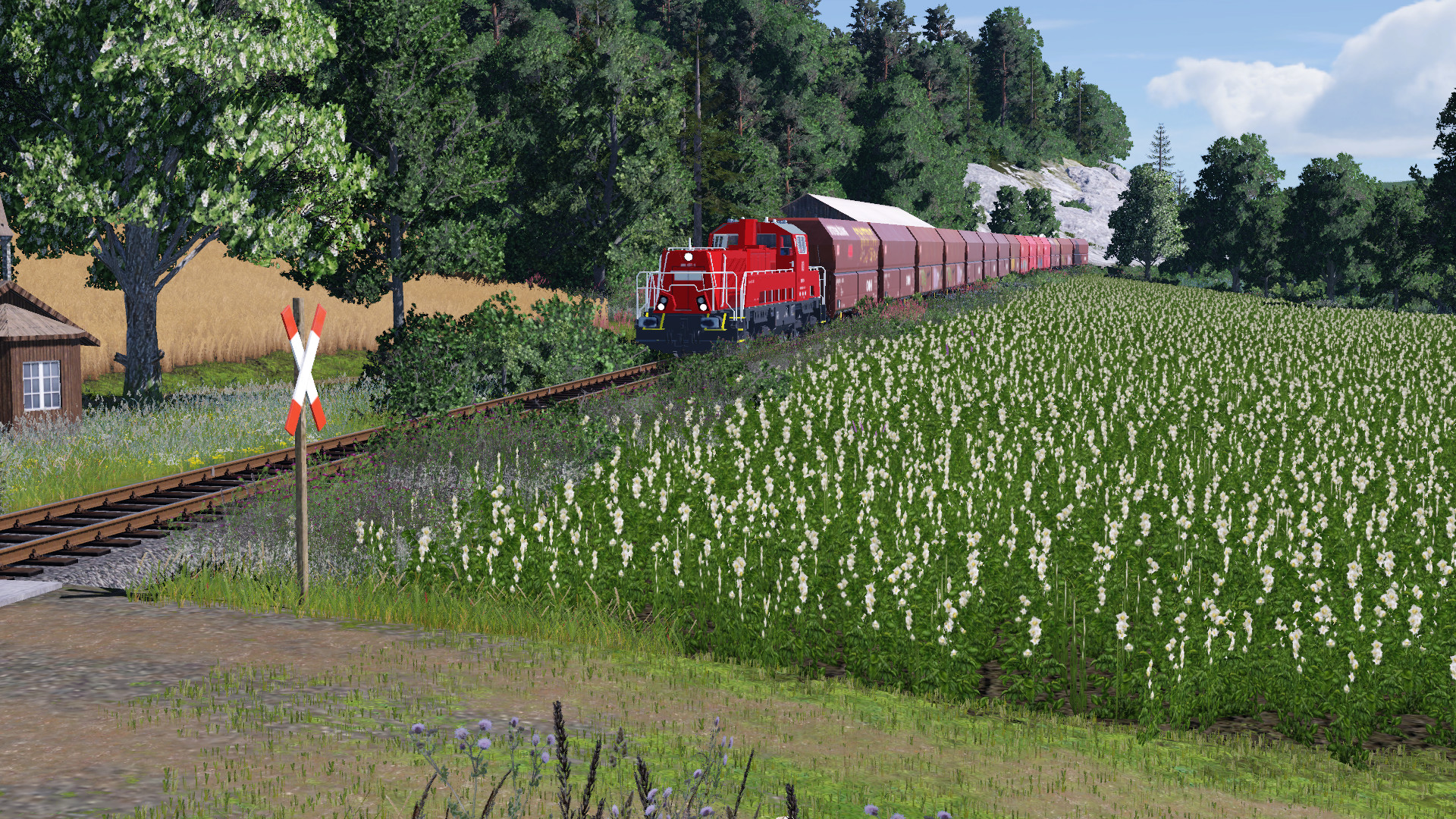 Gravita mit Schotter auf dem Weg nach Vieshofen