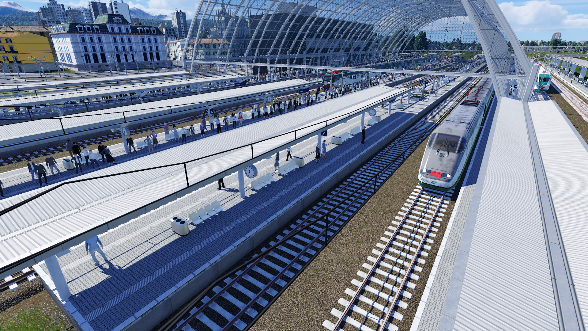 Blick auf den Mailänder Hbf