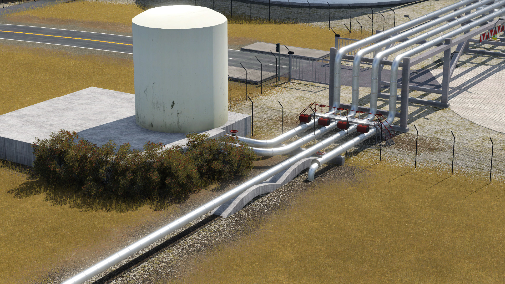 Öllager - Pipelinezugang