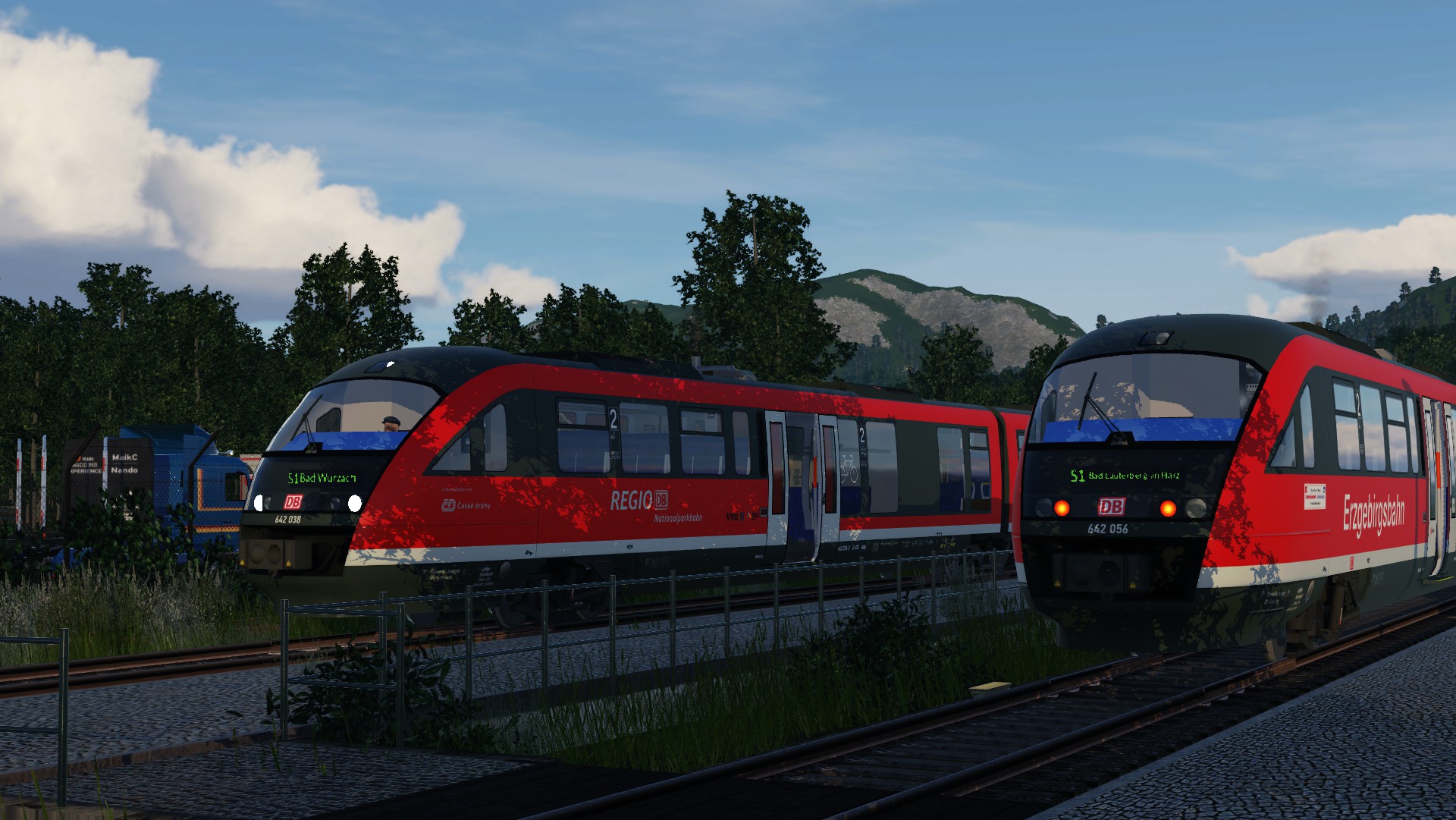 Zwei Desiros auf der Nebenbahn