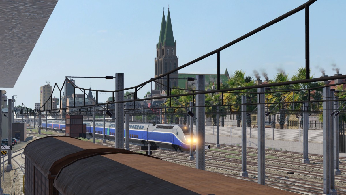 TGV 1 verlässt den Bahnhof