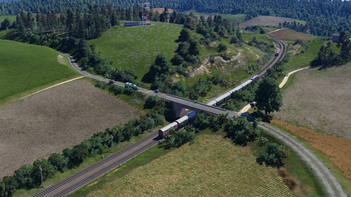 Thema: Dieselstrecke in Hügellandschaft / Bild 1