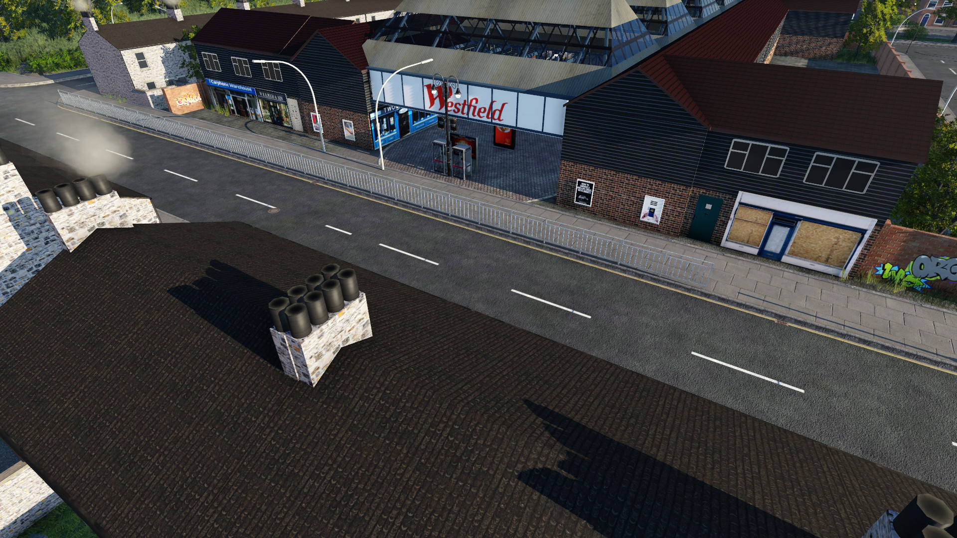 Shopping Precinct with Roof