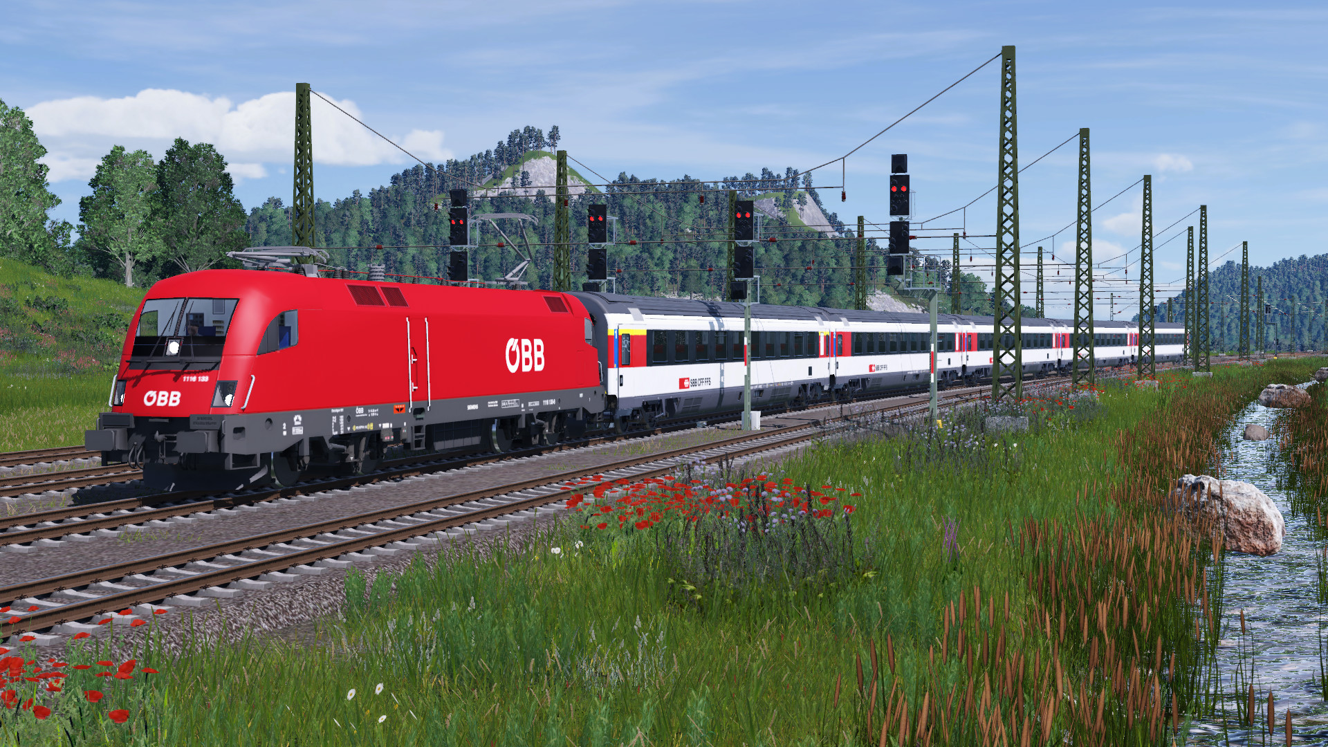 Züge Verbinden Länder -EuroCity-