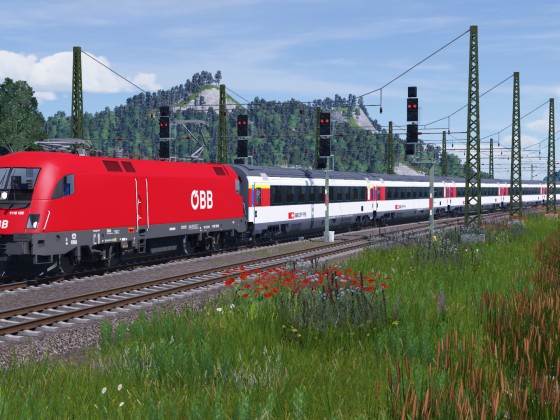 Züge Verbinden Länder -EuroCity-