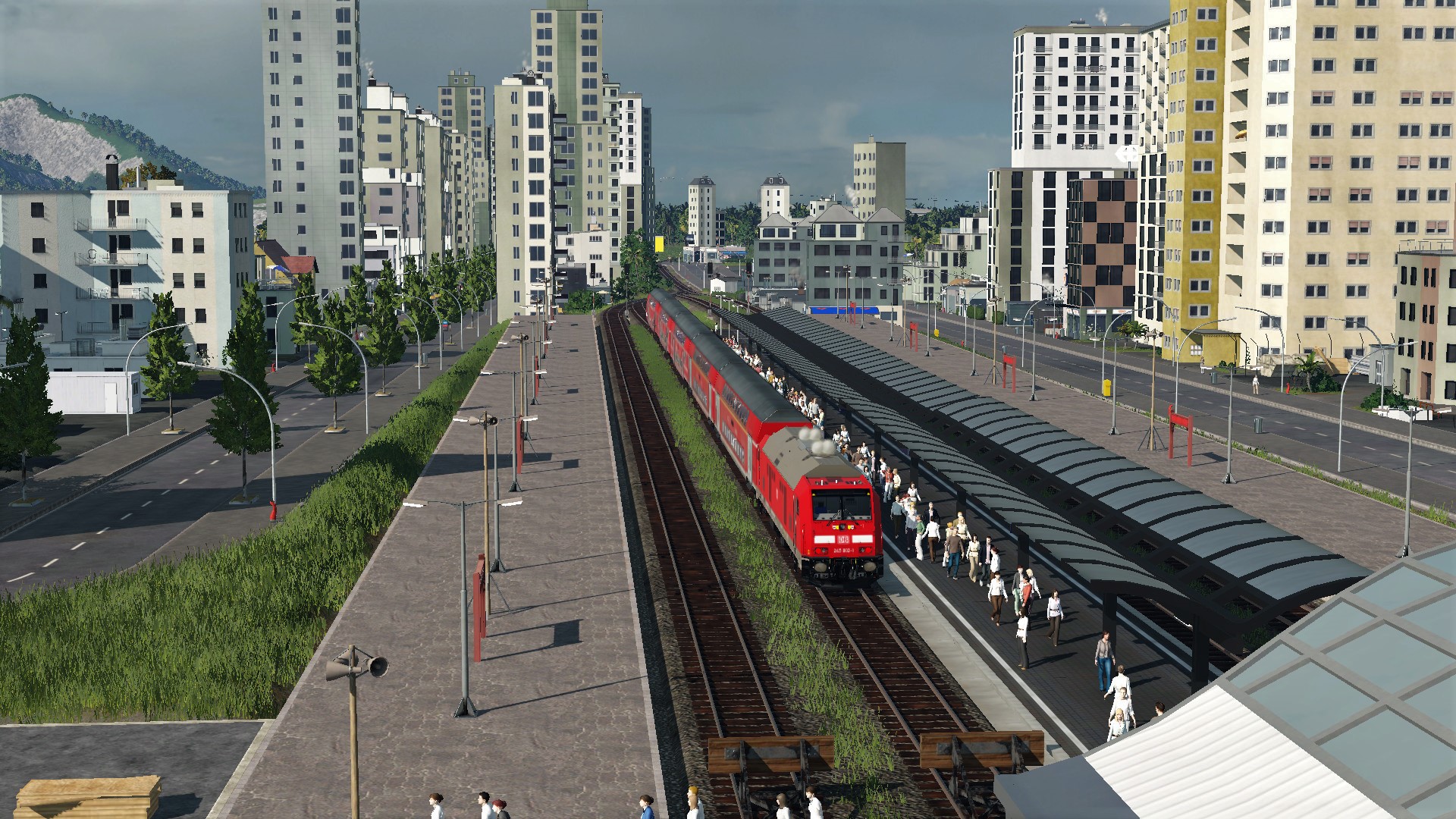 Angekommen an einem kleinen Bahnhof