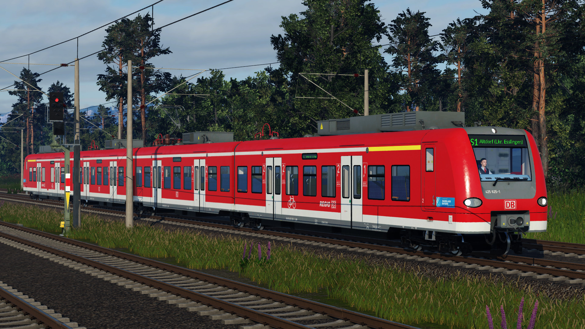 425er auf der Stammstrecke Feldschlossingen Hbf - Altdorf (Lkr. Esslingen) (Fiktiv)