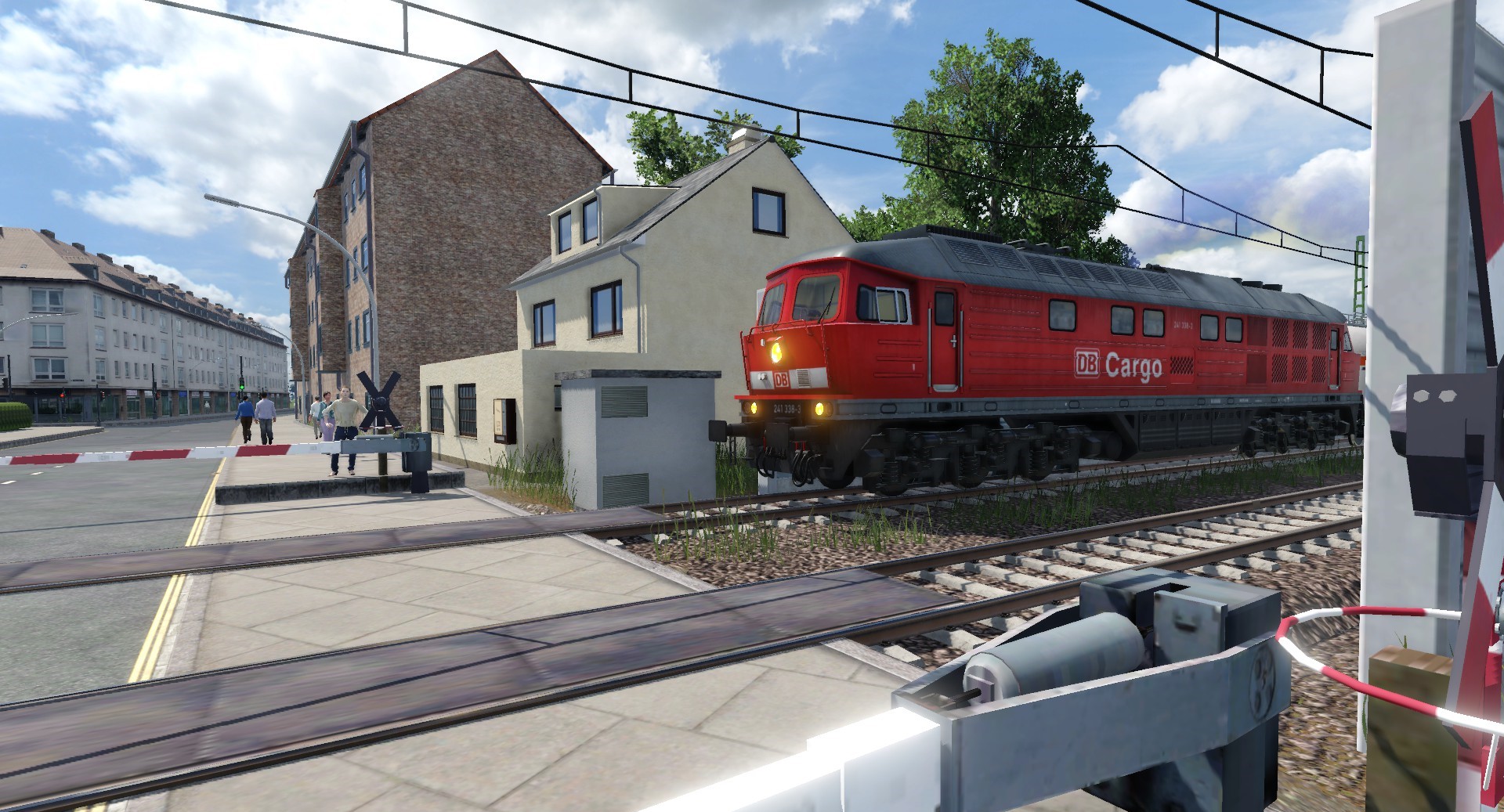 Einfahrt Güterzug mit BR241 der DB Cargo.