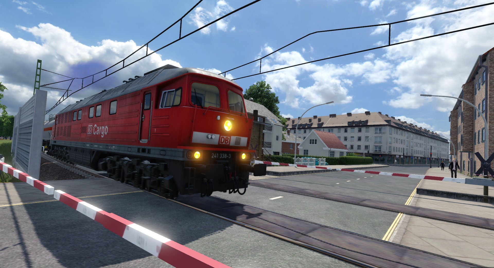 Ausfahrt der BR241 aus Neubrandenburg.