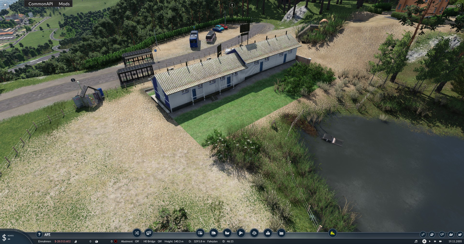 Bates Motel... das Auto liegt auch im See