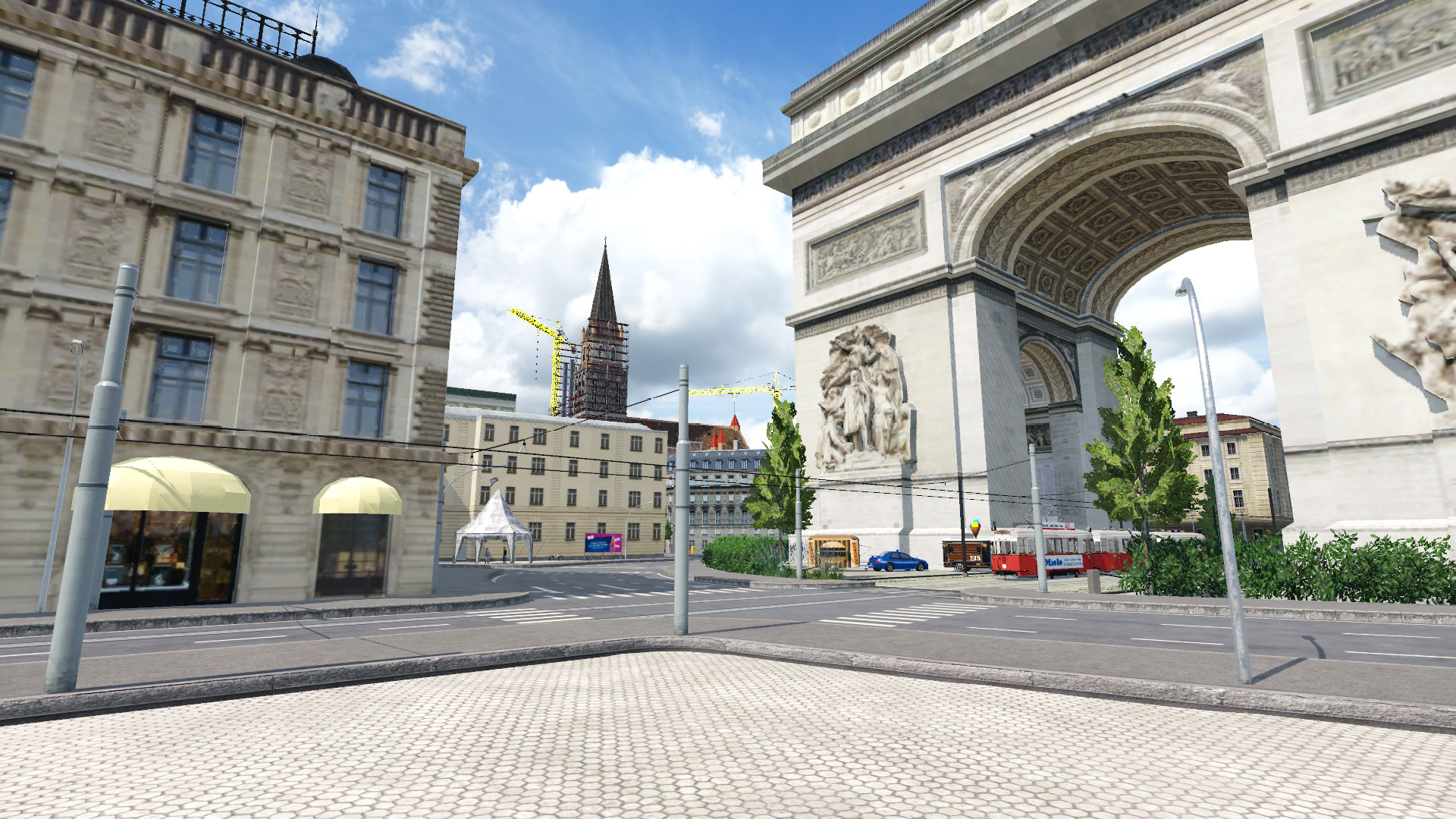 Straßenbahn in der Altstadt