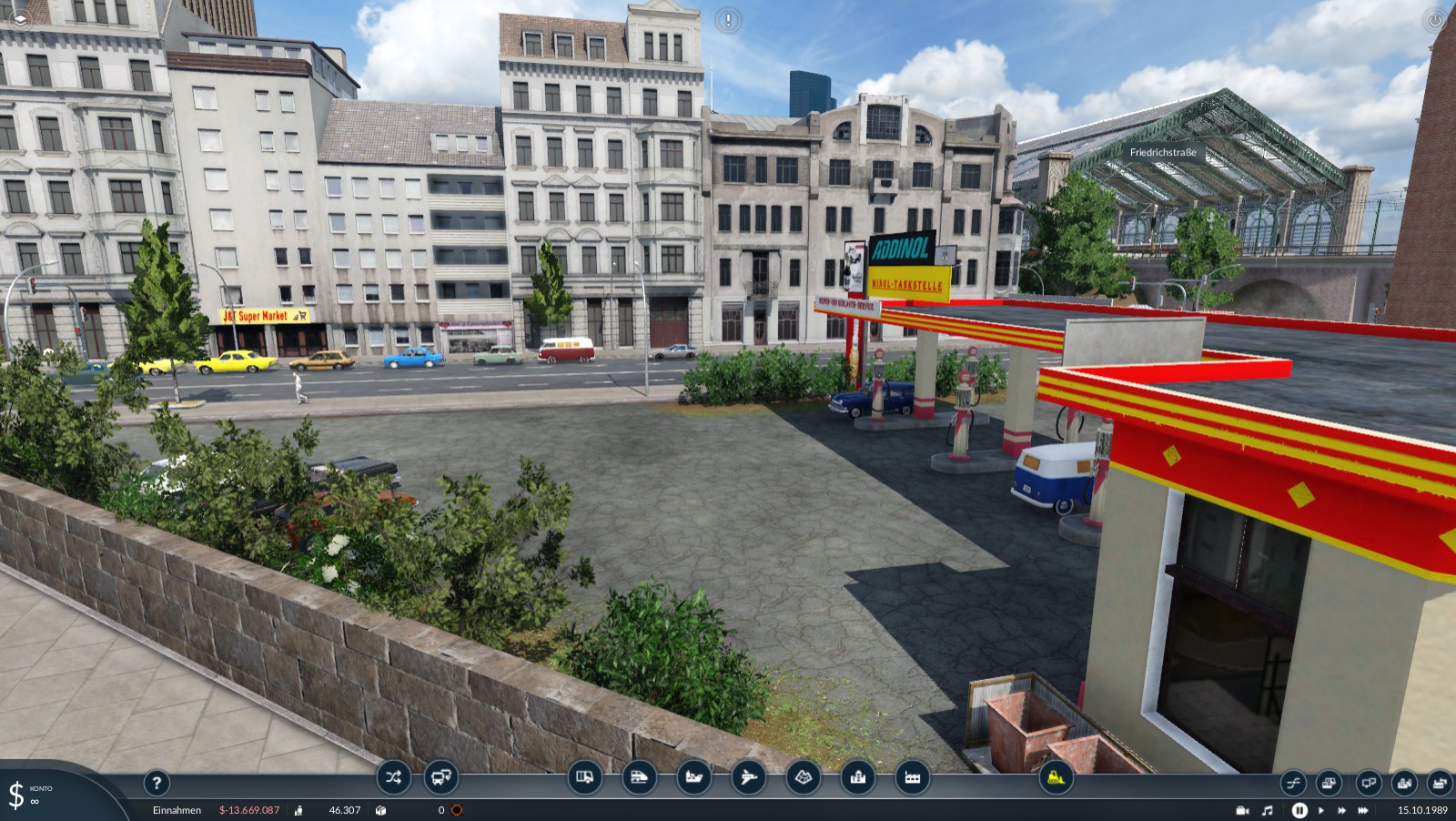 Die Tankstelle am Bahnhof Friedrichstraße
