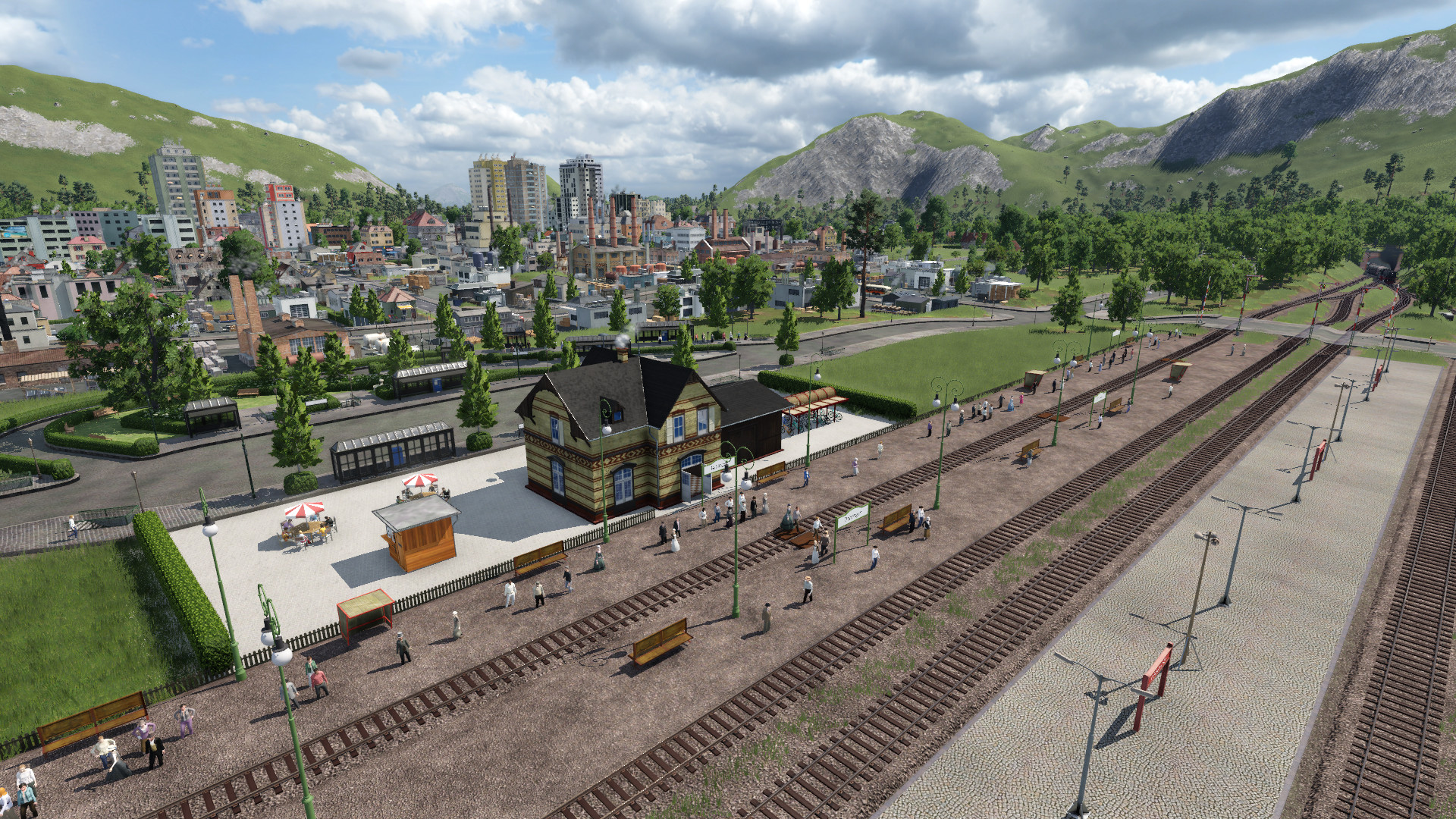 Kleinstadt Bahnhof Balingen.