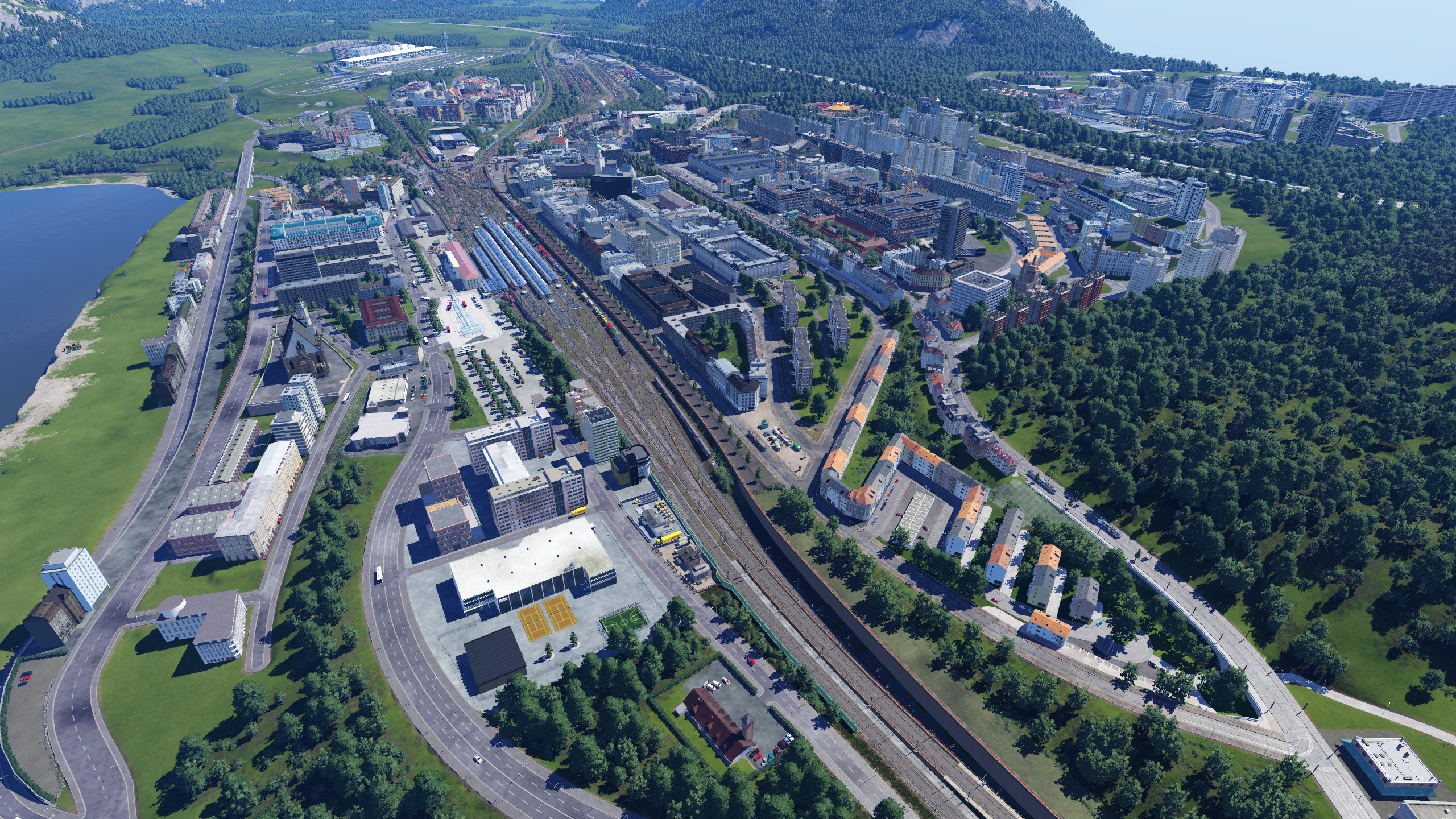 Kirschroth wächst