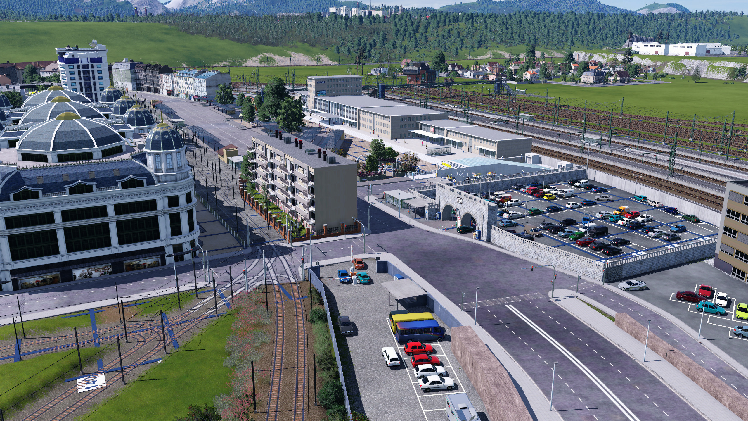 Langsam nimmt der Bahnhofsvorplatz formen an