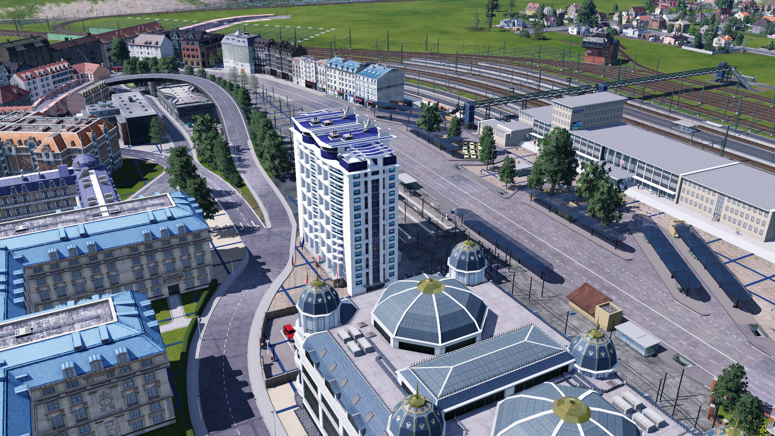 Langsam nimmt der Bahnhofsvorplatz Formen an 1