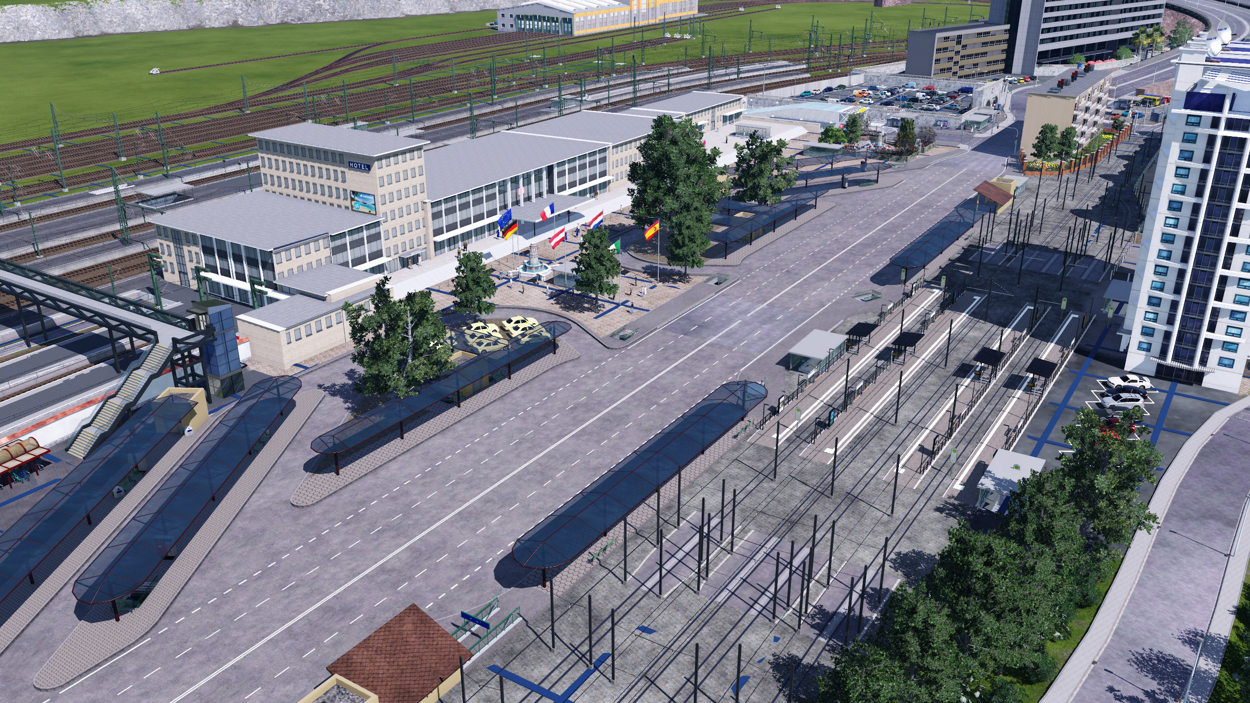Langsam nimmt der Bahnhofsvorplatz Formen an 2