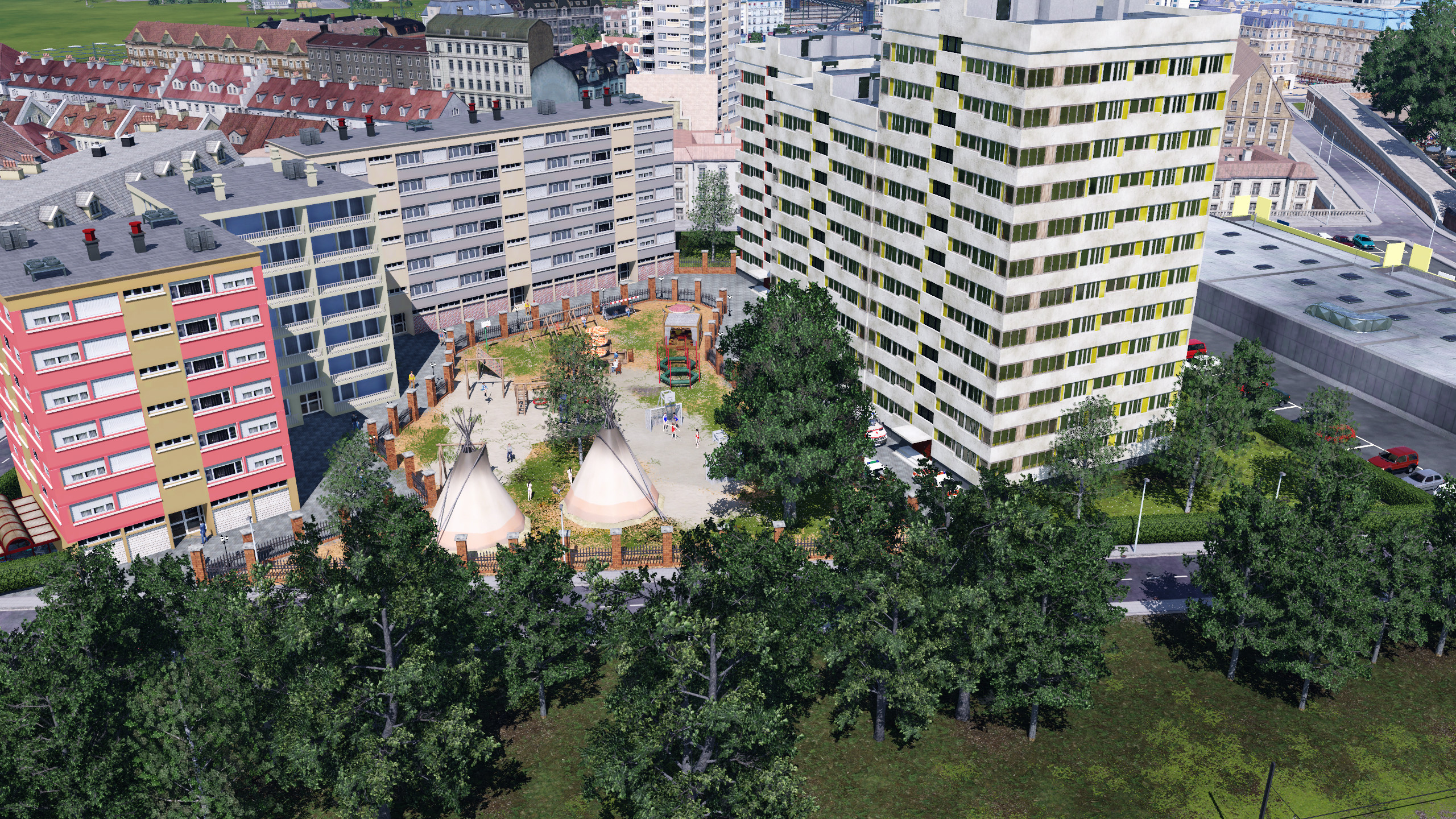 Das erste Stadtviertel wächst 10