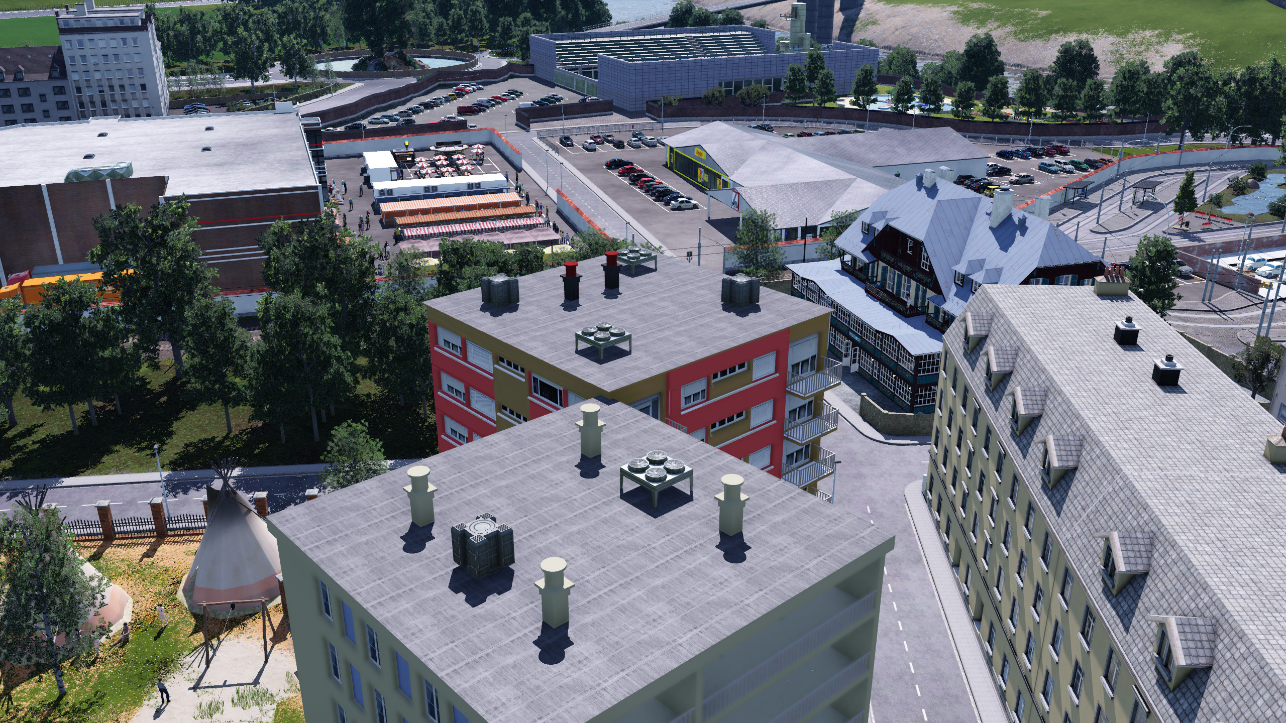 Das erste Stadtviertel wächst 14
