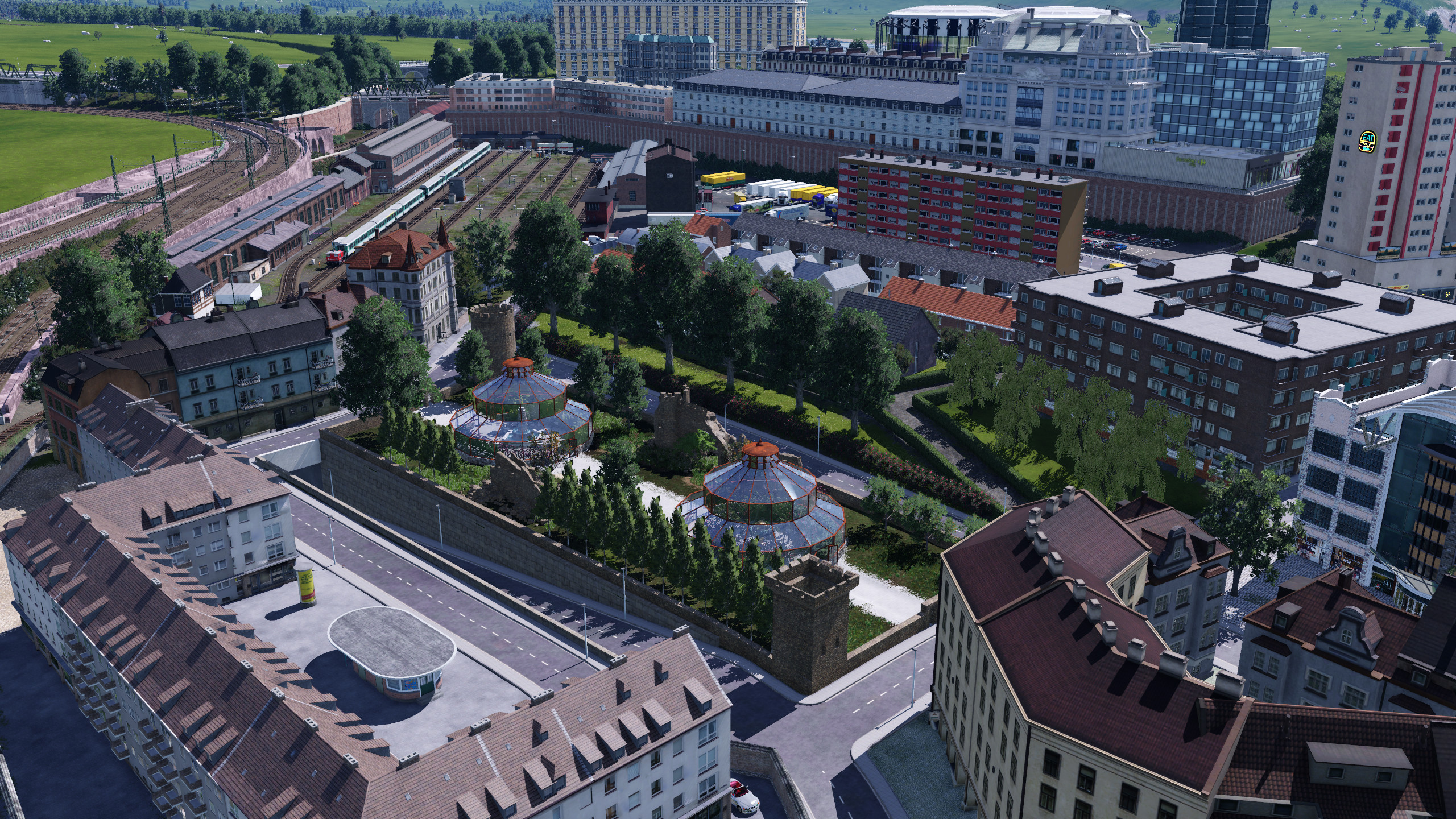 Ulm das Stadtviertel rund um die Abstellanlage Ostbahnhof