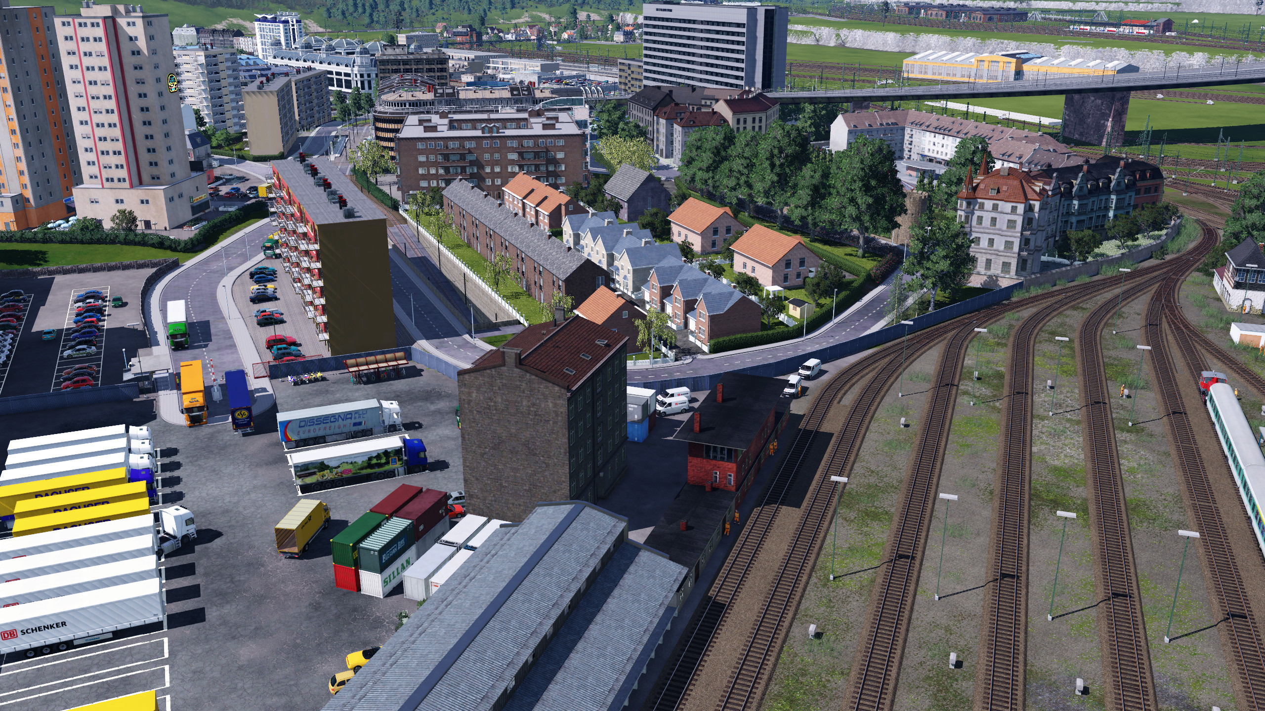 Ulm das Stadtviertel rund um die Abstellanlage Ostbahnhof 11