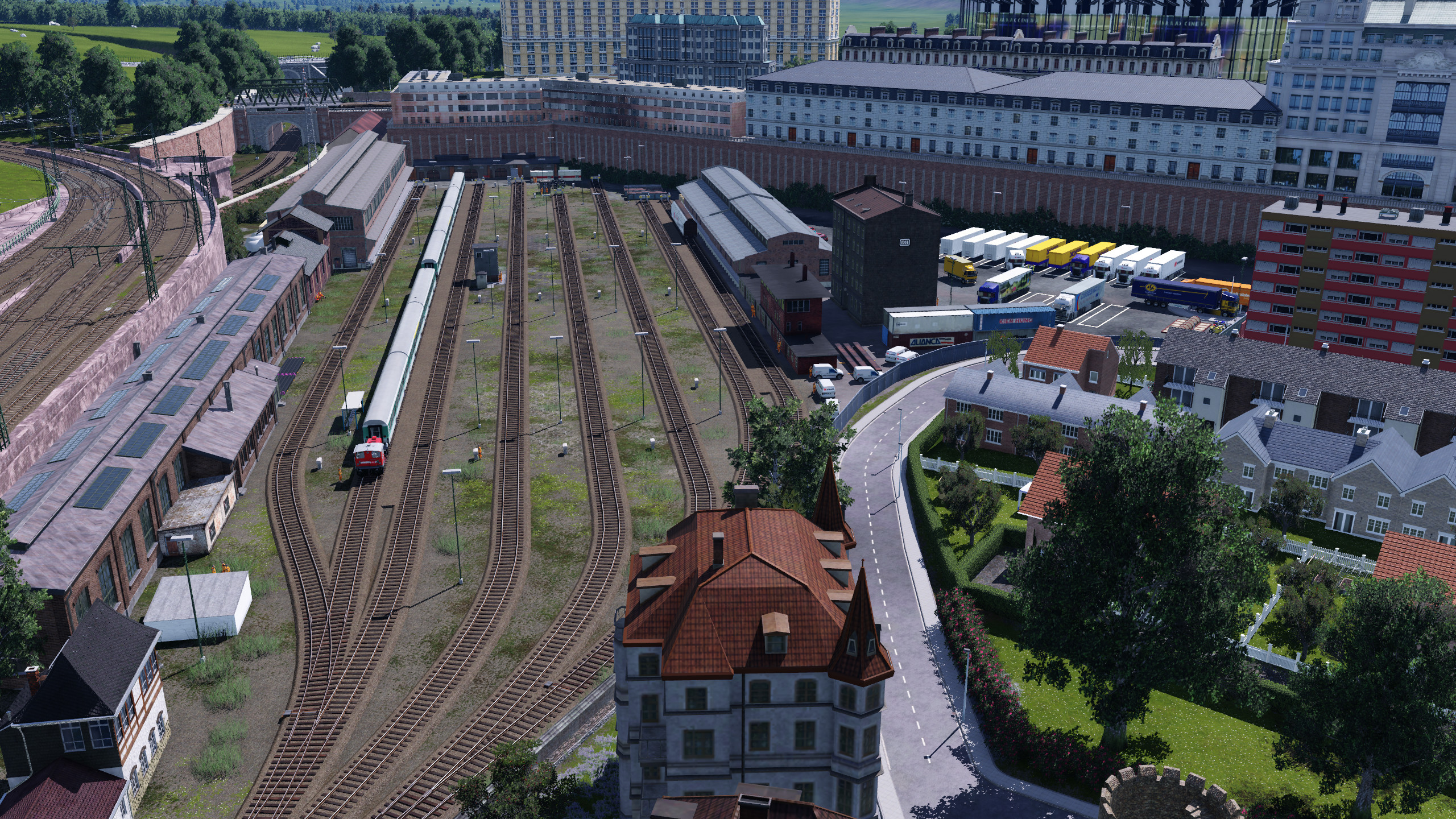 Ulm das Stadtviertel rund um die Abstellanlage Ostbahnhof 7